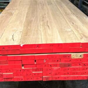 Eiken geschaafd 40mm vallend breed