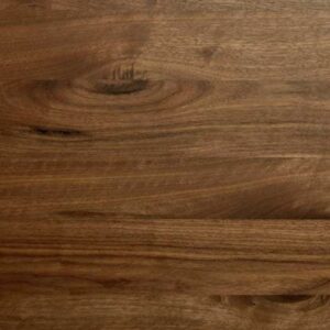 Noten tafelblad 32mm met stalen strips
