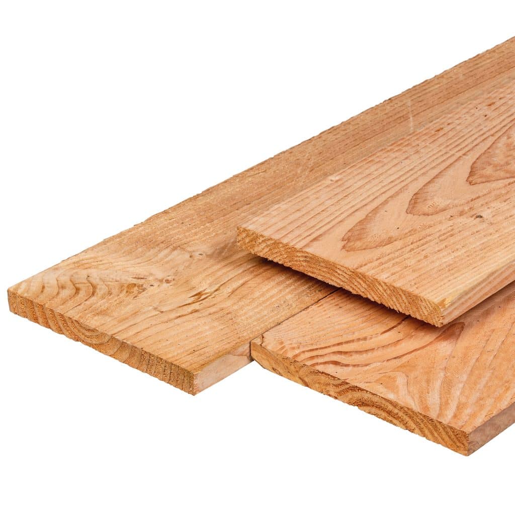Douglas plank 2.2x20cm fijn gezaagd