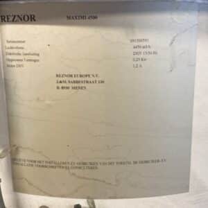 Luchtondersteuning ventilator Maximi. 4500 (REZNOR)