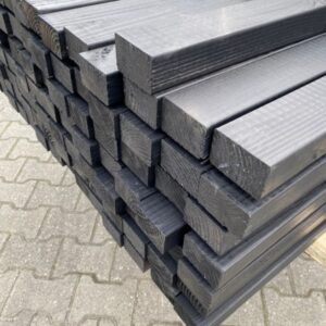 Douglas regelwerk 45x70mm geschaafd zwart gespoten