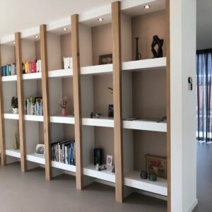 MDF kast met eiken