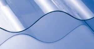 PVC golfplaat glashelder