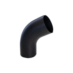Zwarte bocht 60 graden, 90mm