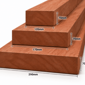 Meranti geschaafd 70mm – rondom glad