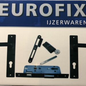 Zwarte slotset RVS