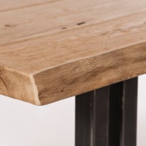 Eiken boomstamtafels