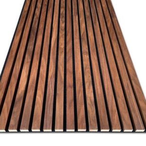 Akoestisch wandpaneel Walnut