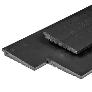 Vuren zweeds rabat 11/22x195mm zwart gespoten