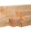 Eiken palen 120x120mm fijn gezaagd