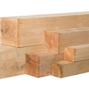 Eiken palen 100x100mm fijn gezaagd