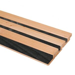 Douglas 25x129mm triple Rhombusprofiel KD blank/zwart
