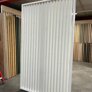 Witte roomdivider schuine lamel