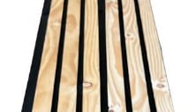 Douglas 25x129mm triple Rhombusprofiel KD blank/zwart