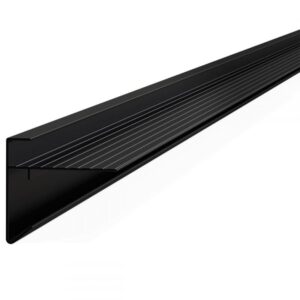 Daktrim zwart 45x45mm RAL 9005, 250cm