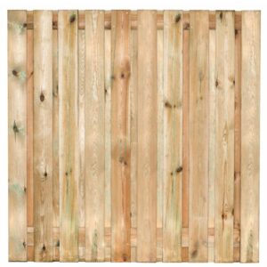 Geïmpregneerd tuinscherm recht 180x180cm (privacy) 19+2 OPRUIMING