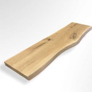 Eiken wandplank boomstamrand