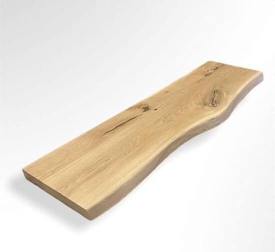 Eiken wandplank boomstamrand