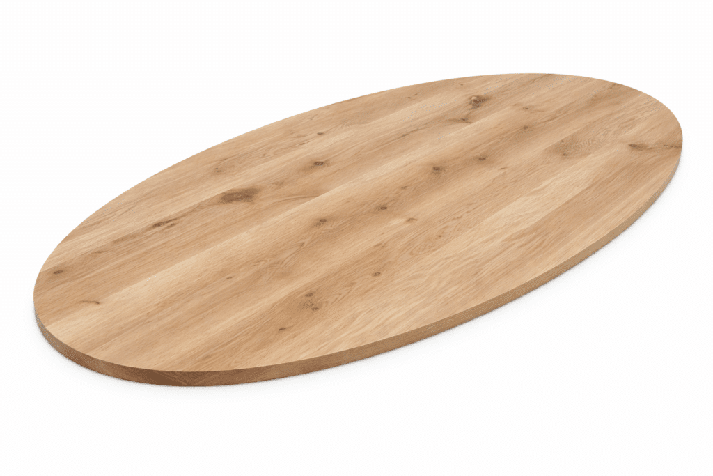 eiken tafelblad ovaal