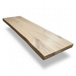 Eiken wandplank 40mm boomstamrand