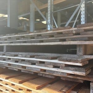 VERGRIJSDE Douglas tuinscherm geschaafd 180x180cm (smalle plank)