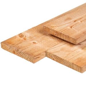 Douglas plank 22x150mm fijn gezaagd
