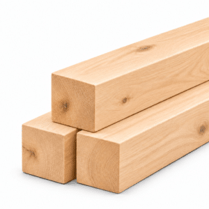 Eiken palen 70x70mm fijn gezaagd