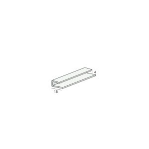 Eindprofiel 4mm - Wit - 275cm