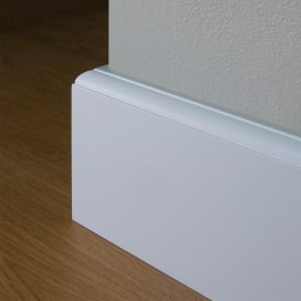 MDF kraalplinten 12mm wit gegrond