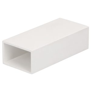 Kokerprofiel 40x25x2mm - Wit - 600cm