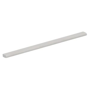 Platprofiel 7x3mm, 1 zijde afgerond - Grijs - 100cm