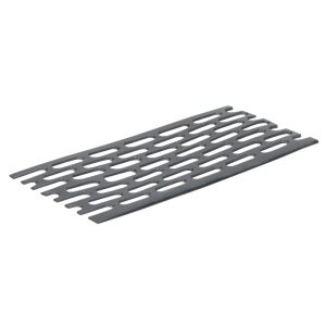 Platprofiel geperforeerd 30x1mm - Zwart - 500cm