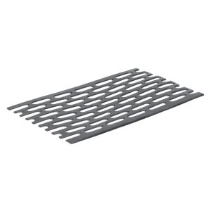 Platprofiel geperforeerd 50x1mm - Zwart - 500cm