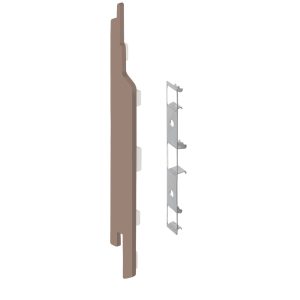 Eindkap+connector links voor 2814 (5st) - Donkerbruin