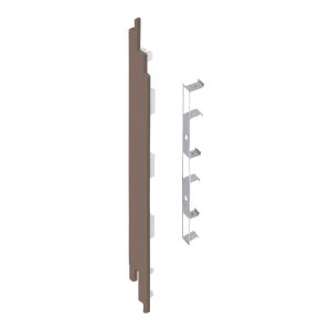 Eindkap+connector links voor 2819 (5st) - Antraciet