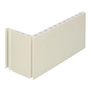 Dagkant bekledingprofiel 180mm - Crème - 600cm