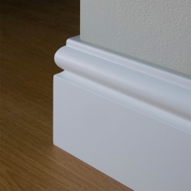 MDF sierplinten 18mm wit gegrond