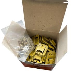 Blinde bevestigingclips voor bevestiging veer + groef