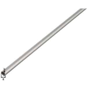 Aluminium ronde buis, zilver geanodiseerd
