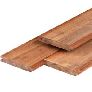 Hardhouten damwand 28x185mm