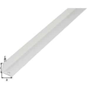Aluminium hoekprofielen, wit kunststof gecoat