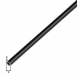 Aluminium ronde buis, zwart geanodiseerd