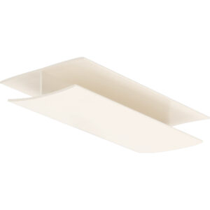H-verbindingprofiel 10mm - Crème - 600cm