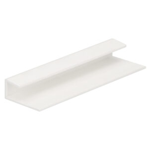 Eindprofiel 10mm - Wit -500cm
