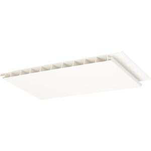 Vlakwerkende schroot 165x10mm - Verkeerswit -600cm