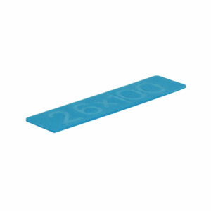 Glasblokje 2x26x100mm 1000 stuks - Blauw
