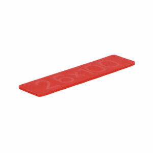 Glasblokje 3x26x100mm 1000 stuks - Rood