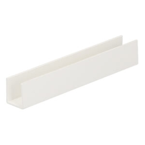 U-profiel inwendig 12mm - Wit -275cm