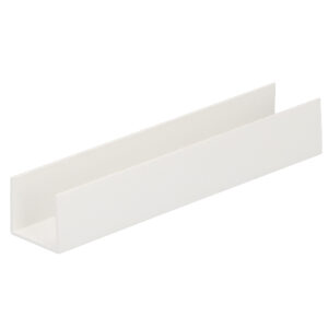 U-profiel inwendig 16mm - Wit -260cm