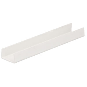 U-profiel inwendig 16mm - Wit -260cm